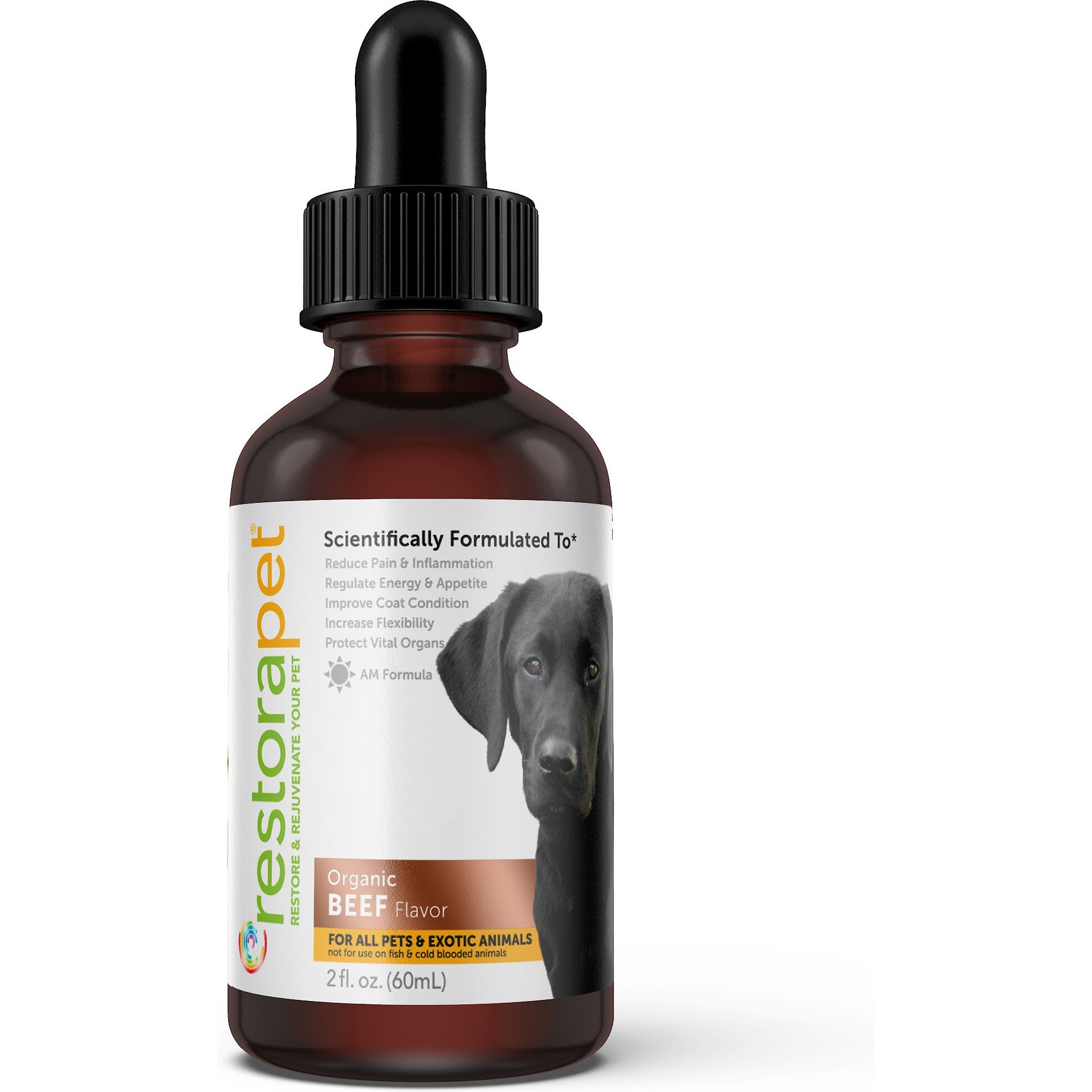 RestoraPet Daily Supplement Organic Beef Flavor Dog & Cat Supplement, 2-fl oz bottle