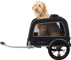 Retrospec Rover Waggin Dog & Cat Bike Trailer, Black slide 1 of 4