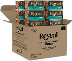 Reveal Adult Grain-Free Tuna Fillet Recipe in Gravy Wet Cat Food, 2.47-oz can, case of 12