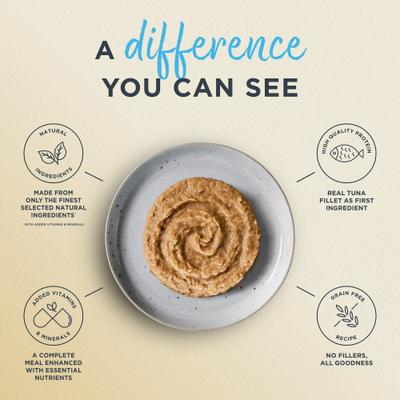 Show full view: Reveal Entree Fish Pate Selection Grain-Free Canned Wet Cat Food, 2.47-oz can, case of 12 slide 4 of 11