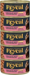 Reveal Gravy Broth Grain-Free Tuna & Salmon Flavored Wet Cat Food, 2.47-oz can, 5 count slide 1 of 6