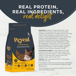 Reveal Natural Complete & Balanced Grain-Free Chicken Recipe Dry Cat Food, 3-lb bag slide 2 of 9