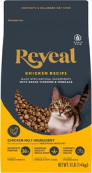Reveal Natural Complete & Balanced Grain-Free Chicken Recipe Dry Cat Food, 3-lb bag
