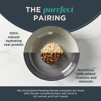 Show full view: Reveal Natural Complete & Balanced Grain-Free Chicken Recipe Dry Cat Food, 3-lb bag slide 5 of 11