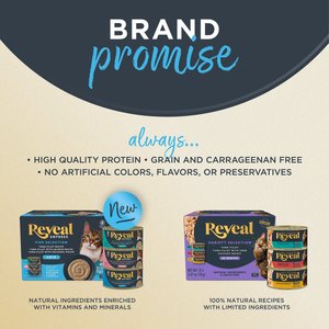 Reveal Natural Fish in Broth Variety Pack Grain-Free Wet Cat Food, 2.47-oz can, case of 8