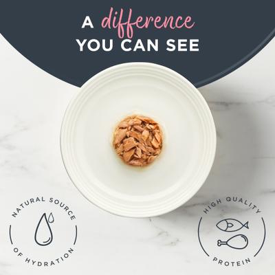 Show full view: Reveal Natural Grain-Free Tuna with Salmon in Gravy Flavored Wet Cat Food, 2.47-oz can, case of 24 slide 5 of 10