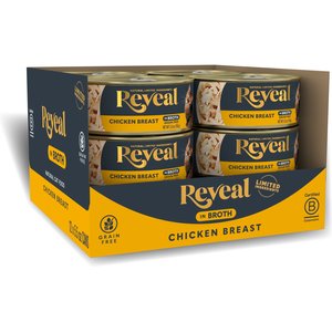 Reveal Natural Limited Ingredient Grain-Free Chicken Breast in Broth Wet Cat Food, 5.5-oz, case of 12