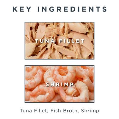 Show full view: Reveal Tuna Fillet with Salmon in Broth + Tuna Fillet with Shrimp in Broth Flavored Wet Cat Food slide 9 of 9