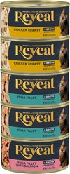 Reveal Variety Broth Selection Grain-Free Chicken & Tuna Flavored Wet Cat Food, 2.47-oz can, 5 count