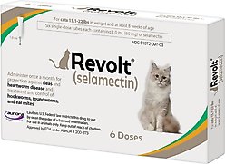 Revolt Topical Solution for Cats, 15.1-22 lbs, (Taupe Box), 6 Doses (6-mos. supply)
