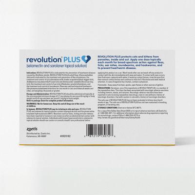 Revolution Plus Topical Solution for Cats, 11.1-22 lbs, (Green Box)