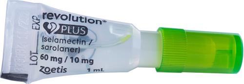 Show full view: Revolution Plus Topical Solution for Cats, 11.1-22 lbs, (Green Box), 6 Doses (6-mos. supply) slide 3 of 11