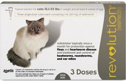 Revolution Topical Solution for Cats, 15.1-22 lbs, (Taupe Box), 3 Doses (3-mos. supply)