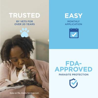 Show full view: Revolution Topical Solution for Cats, 15.1-22 lbs, (Taupe Box), 3 Doses (3-mos. supply) slide 5 of 12