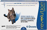 Revolution Topical Solution for Cats, 5.1-15 lbs, (Blue Box), 6 Doses (6-mos. supply)