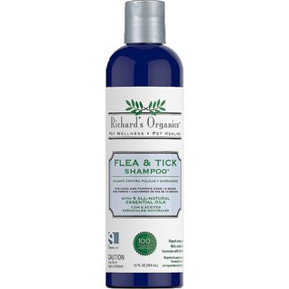 Richard's Organics Flea & Tick Shampoo, 12-fl oz bottle slide 1 of 4