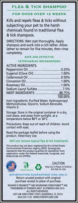 Show full view: Richard's Organics Flea & Tick Shampoo, 12-fl oz bottle slide 2 of 7