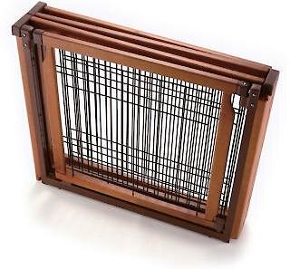 Show full view: Richell 6-Panel Convertible Elite Dog & Cat Gate, Brown slide 9 of 12