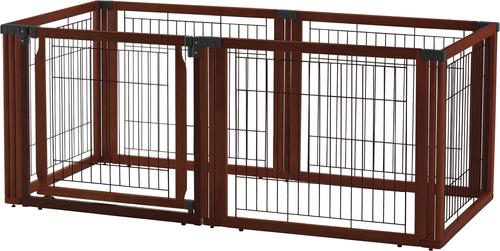 Show full view: Richell 6-panel Convertible Elite Dog & Cat Gate, Cherry Brown slide 4 of 8