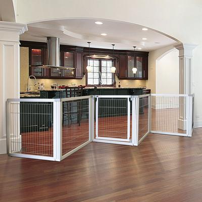 Show full view: Richell 6-Panel Convertible Elite Dog & Cat Gate, White slide 4 of 7