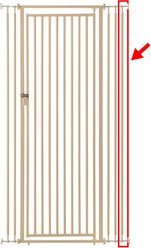 Richell Cat Gate Extension Safety Bar, Beige