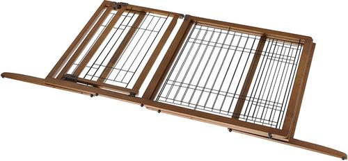 Show full view: Richell Deluxe Freestanding Gate with Door for Dogs & Cats, Medium slide 6 of 9