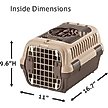 Show in main carousel: Richell Double Door Dog & Cat Carrier, Soft Tan & Brown, Small slide 2 of 7