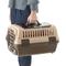 Show in main carousel: Richell Double Door Dog & Cat Carrier, Soft Tan & Brown, Small slide 4 of 7