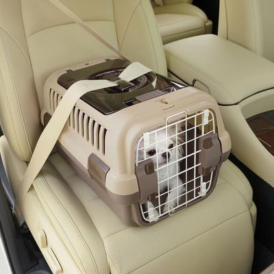 Show full view: Richell Double Door Dog & Cat Carrier, Soft Tan & Brown, Small slide 6 of 7