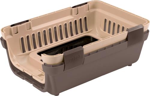 Show full view: Richell Double Door Dog & Cat Carrier, Soft Tan & Brown, Small slide 5 of 7