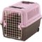 Show in main carousel: Richell E-Z Mobile Dog & Cat Carrier, Soft Pink/Brown, Small/Medium slide 1 of 2