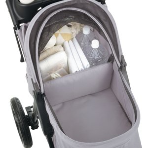 Richell Easy Collapsible Jogging Dog & Cat Stroller, Gray