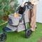Show in main carousel: Richell Easy Collapsible Jogging Dog & Cat Stroller, Gray slide 2 of 10