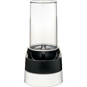 Richell Elevated Gravity Water Dispenser Dog & Cat Bowl, Black, 1-gal