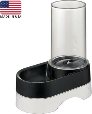 Show full view: Richell Elevated Gravity Water Dispenser Dog & Cat Bowl, Black, 1-gal slide 8 of 10