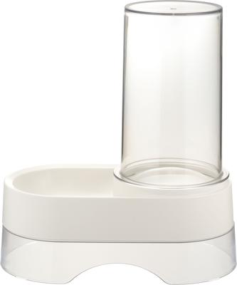 Show full view: Richell Elevated Gravity Water Dispenser Dog & Cat Bowl, White, 1-gal slide 3 of 10