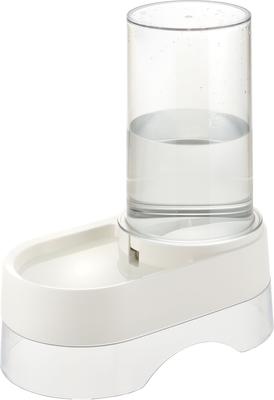 Show full view: Richell Elevated Gravity Water Dispenser Dog & Cat Bowl, White, 1-gal slide 6 of 10