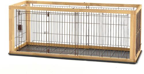 Show full view: Richell Expandable Dog Crate, Small, 37-62.2-in L x 24.6-in W x 24-in H slide 2 of 6