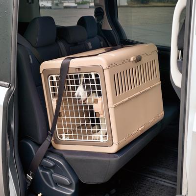 Show full view: Richell Foldable Dog & Cat Carrier, Brown, Medium slide 3 of 5