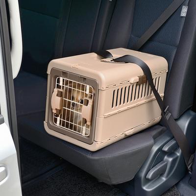 Show full view: Richell Foldable Dog & Cat Carrier, Brown, X-Small slide 3 of 4