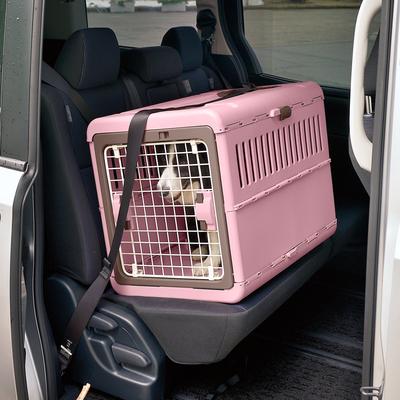 Show full view: Richell Foldable Dog & Cat Carrier, Soft Pink & Brown, Medium slide 2 of 9