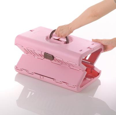 Show full view: Richell Foldable Dog & Cat Carrier, Soft Pink & Brown, Small slide 4 of 8