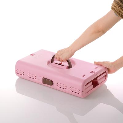 Show full view: Richell Foldable Dog & Cat Carrier, Soft Pink & Brown, Small slide 5 of 8