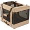 Show in main carousel: Richell Foldable Travel 3-Way Collapsible Soft-Sided Dog & Cat Crate, Tan, Small/Medium slide 5 of 11