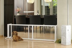 Richell Freestanding Gate for Dogs & Cats, Origami White, Large
