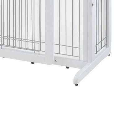 Show full view: Richell HL Freestanding Gate for Dogs & Cats, Origami White slide 2 of 3