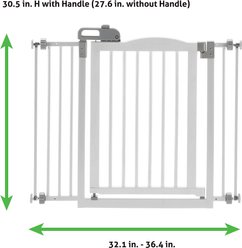 Richell One-Touch Dog Gate II, White slide 2 of 5