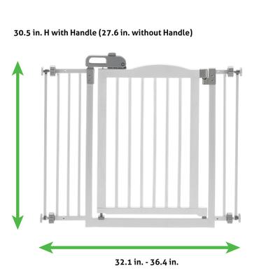 Show full view: Richell One-Touch Dog Gate II, White slide 2 of 6