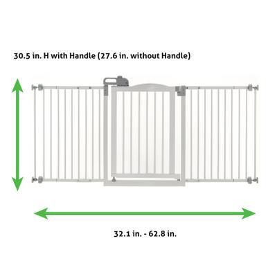Show full view: Richell One-Touch Wide Dog Gate II, White slide 3 of 6