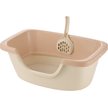 Show in main carousel: Richell Paw Trax Adjustable Entry Cat Litter Box, Pastel Brown slide 1 of 2
